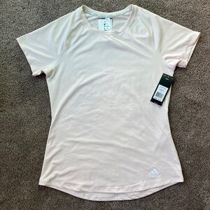 Adidas light peach short sleeve shirt